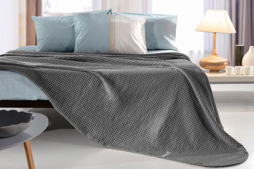 Κουβέρτα - Κάλυμμα κρεβατιού ETERNITY Anthracite 260X240