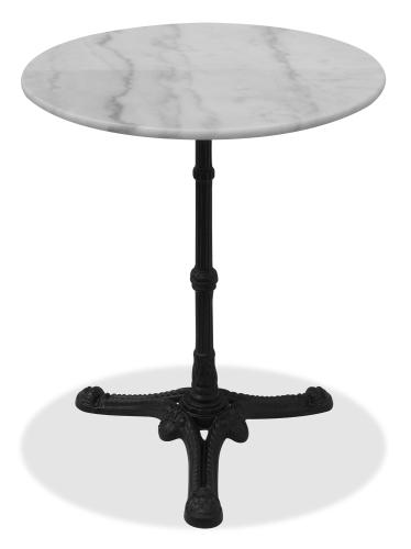 Μεταλλικό Στρογγυλό Τραπέζι Με Μάρμαρο 70 x 72(h)cm