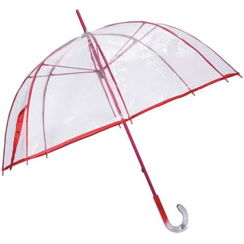 Ομπρέλα διάφανη χειροκίνητη 060 RED, BENZI