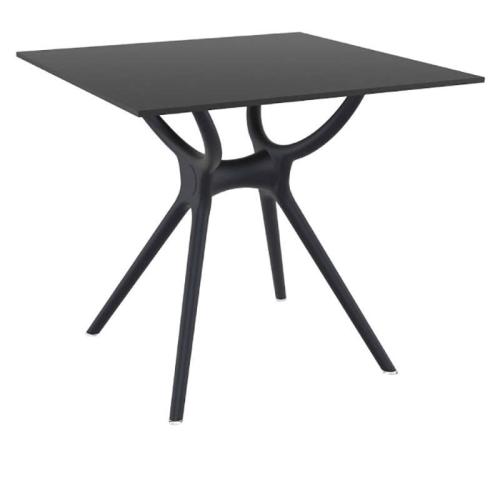Τραπέζι (80Χ80) AIR BLACK LAMINATE, SIESTA