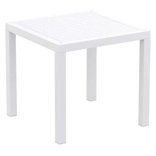 Τραπέζι (80Χ80X75) ARES WHITE, SIESTA
