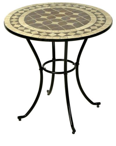 Στρογγυλό Μεταλλικό Τραπέζι Mosaic 60cm