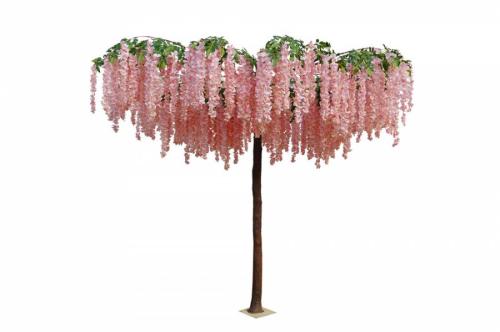 Τεχνητό Δέντρο Γλυσινια Ροζ Ανοιχτο 300 εκ.