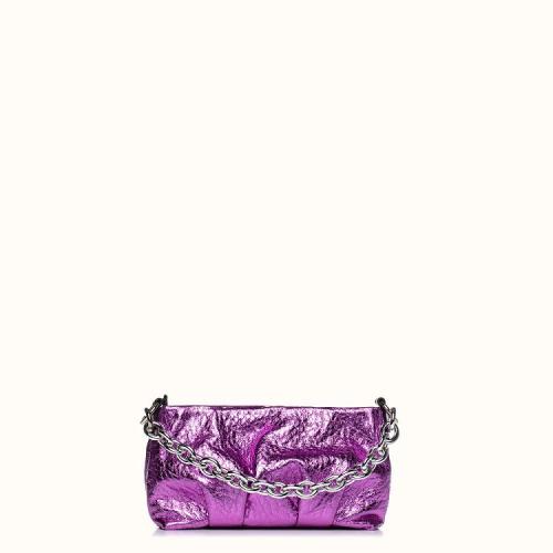 Fuchsia Metallic Mini Fluffy - Mini Bag by Christina Malle CM97020