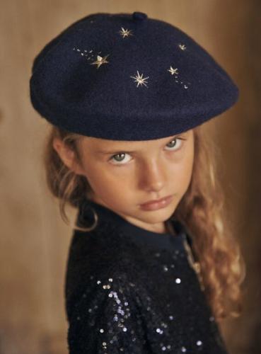 Παιδικό Καπέλο για Κορίτσια Sergent Major Navy Blue Berret - ΜΠΛΕ