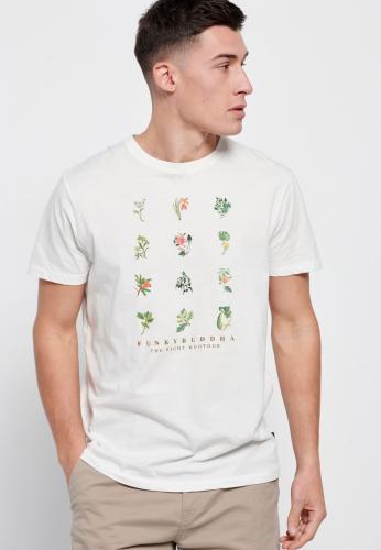 Botanic print t-shirt από οργανικό βαμβάκι
