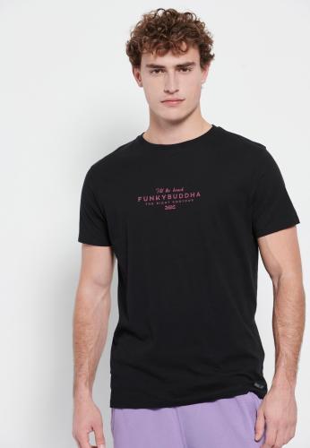 T-shirt με Funky Buddha τύπωμα στο στήθος