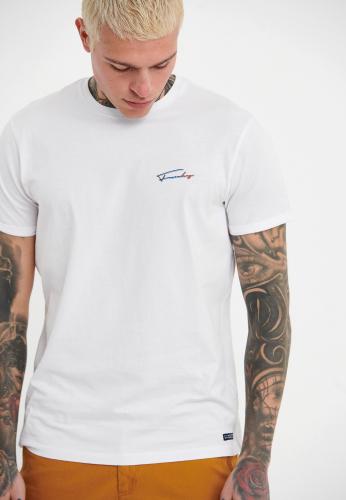 T-shirt με τύπωμα στην πλάτη