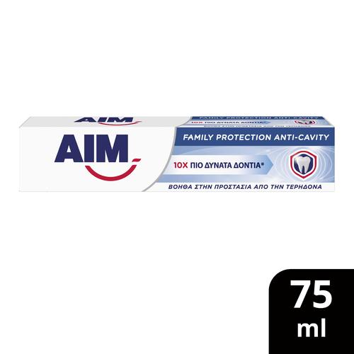 AIM Οδοντόκρεμα Family Protect Anti-cavity 75ml