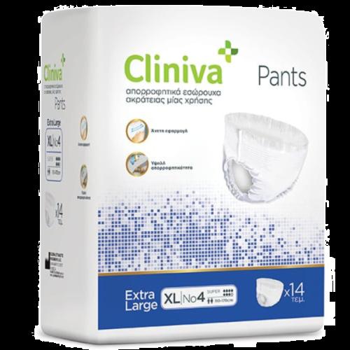 Cliniva Pants Εσώρουχο Ακράτειας No4 Extra Large 110-170cm 14τμχ