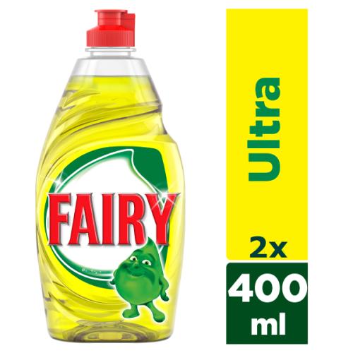 Fairy Ultra Lemon Υγρό Πιάτων(2x400ml) Το 2ο -30%
