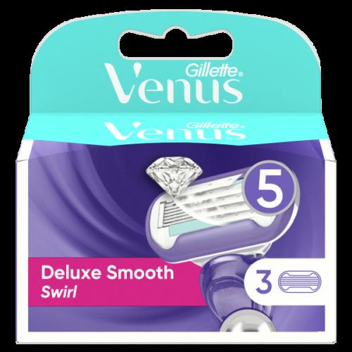 Gillette Venus Deluxe Smooth Swirl Ανταλλακτικές Κεφαλές 3τμχ