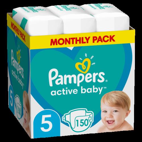 Πάνες Pampers Active Baby Monthly Box Νο5 (11-16kg) 150τεμ
