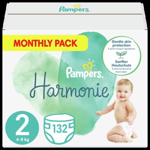 Πάνες Pampers Harmonie Monthly Pack Νο2 (4-8kg) 132τεμ