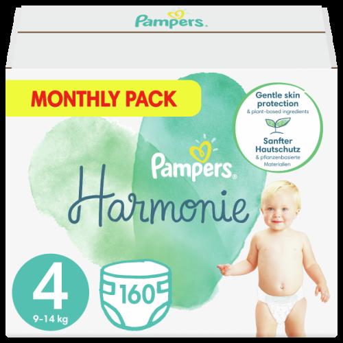 Πάνες Pampers Harmonie Monthly Pack Νο4 (9-14kg) 160τμχ