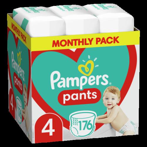 Πάνες Pampers Pants Monthly Pack Νο4 (9-15kg) 176τεμ