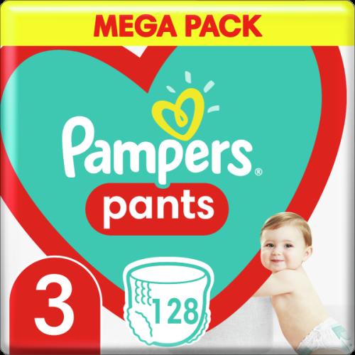 Πάνες Pampers Pants No3 Mega Pack (6-11kg) 128 τμχ