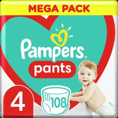 Πάνες Pampers Pants No4 Mega Pack (9-15kg) 108 τμχ