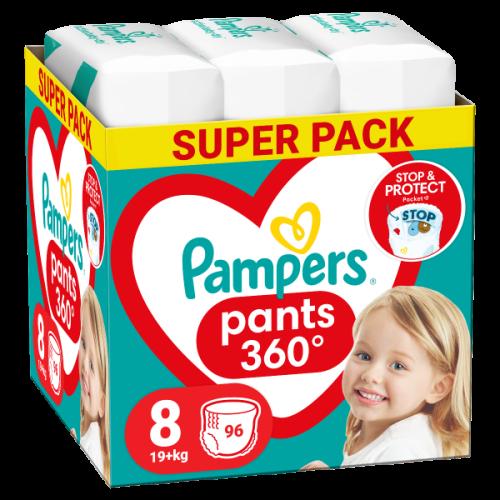 Πάνες Pampers Pants Super Pack Νο8 (19+kg) 96τμχ