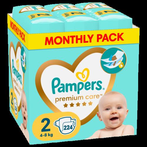 Πάνες Pampers Premium Care Monthly Pack Νο2 (4-8kg) 224τεμ