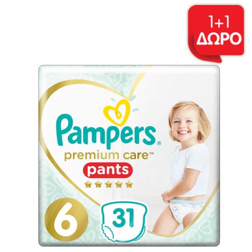 Πάνες Pampers Premium Care Pants Jumbo Pack Νo6 (15+kg) 31τεμ
