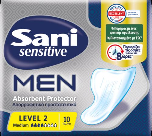 Sani Sensitive Men απορροφητικό προστατευτικό Level 2 (10τμχ)
