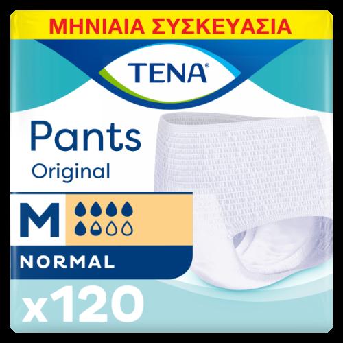 Tena Pants Original Normal Medium Μηνιαία Συσκευασία 80-100 cm (120τεμ)