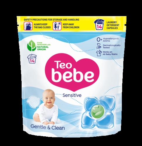 Teo Bebe Παιδικό Απορρυπαντικό Πλυντηρίου Ρούχων Sensitive 14 κάψουλες