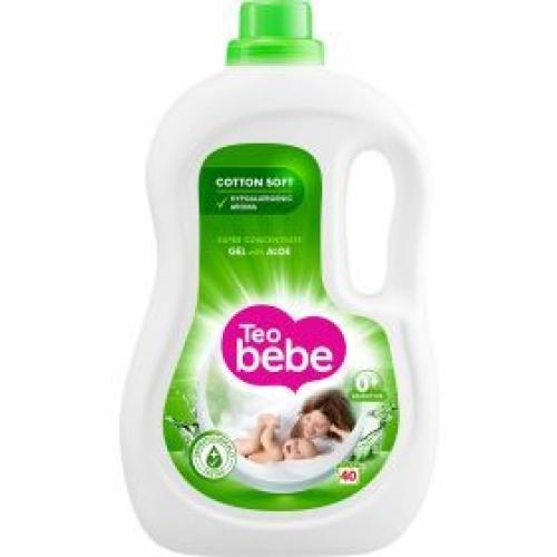 Teo Bebe Παιδικό Υγρό Απορρυπαντικό Πλυντηρίου Ρούχων Αλόη 40μεζ (2,2Lt)