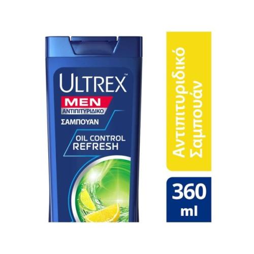 Ultrex MEN Αντιπιτυριδικό Σαμπουάν Για Λιπαρά Μαλλιά 360ml