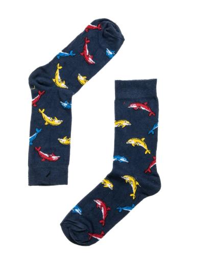 Unisex κάλτσα με σχέδιο δελφίνια