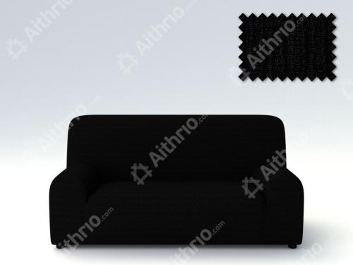 Ελαστικά Καλύμματα Καναπέ Creta - C/11 Μαύρο - Πολυθρόνα -10+ Χρώματα Διαθέσιμα-Καλύμματα Σαλονιού