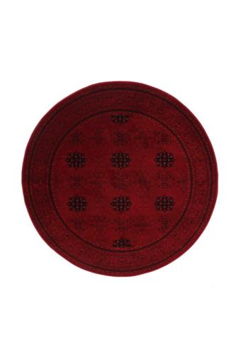 Χαλί Σαλονιού Royal Carpet Afgan 1.60 Round - 8127A D.Red (Φ160)