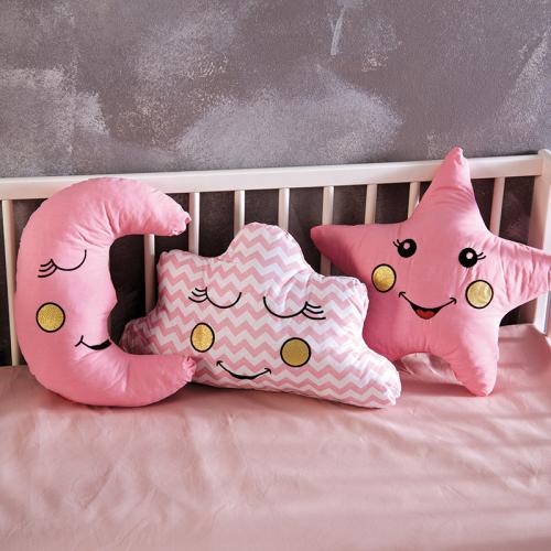 Διακοσμητικά Μαξιλάρια (Σετ 3 Τμχ) Sb Home Baby Deco Pillows Pink