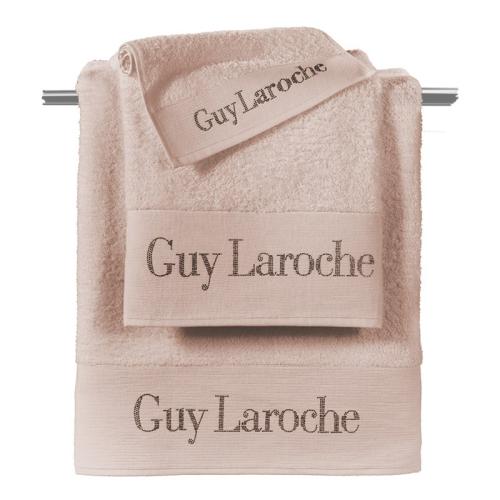 Πετσέτες Μπάνιου (Σετ 3 Τμχ) Guy Laroche Futura Old Pink