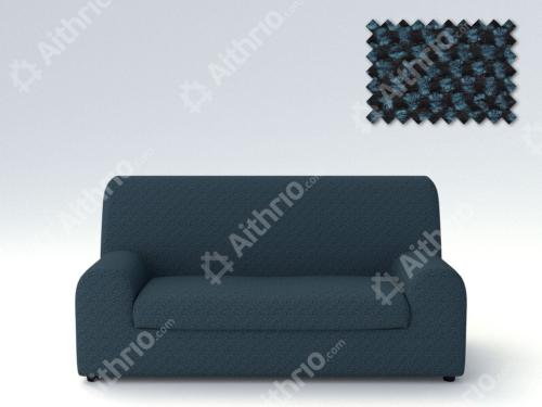 Ελαστικά καλύμματα καναπέ Ξεχωριστό Μαξιλάρι Bielastic Viena-Τριθέσιος-Μπλε -10+ Χρώματα Διαθέσιμα-Καλύμματα Σαλονιού