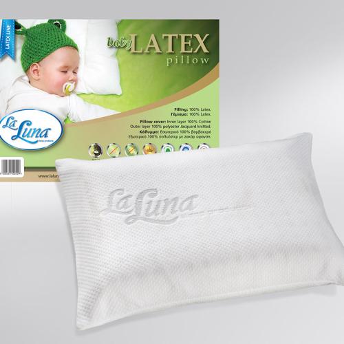 Βρεφικό Μαξιλάρι Ύπνου 30X40 La Luna Baby Latex Πολύ Μαλακό Λευκό (30x40)