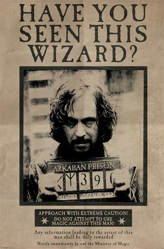 Αφίσα Harry Potter Wanted Sirious Black Maxi Poster 61x91.5 PP33681
