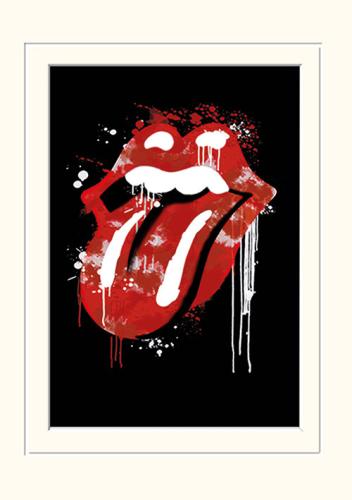 Αφίσα-Γκραβούρα The Rolling Stones Graffiti Lips Mounted Print 30x40 LMP10773P