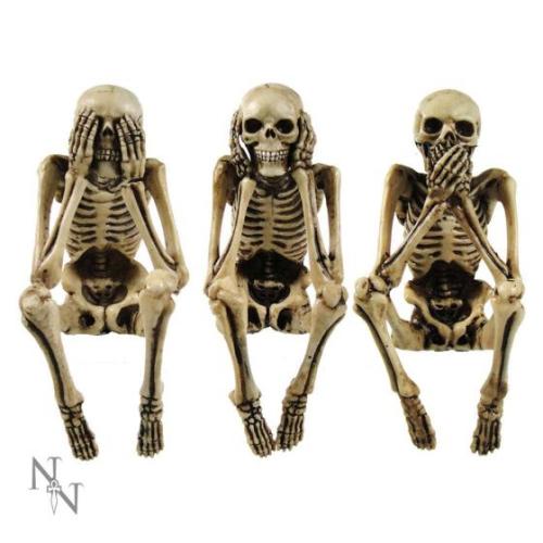 Διακοσμητικό Three Wise Skeletons Figurines 10cm Polyresin NEM4341
