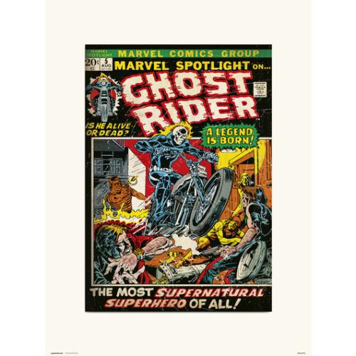 Γκραβούρα Ghost Rider Marvel Comics Print 30x40 CM0251