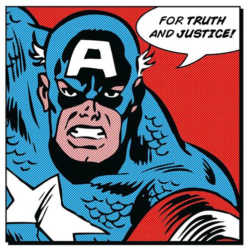 Καμβάς Captain America For Truth And Justice Canvas Print 40x40 DC95087