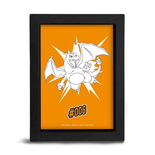 Κορνίζα Pokemon Charizard Kraft Frame 15x20 Black Χαρτόνι TGGKRA074