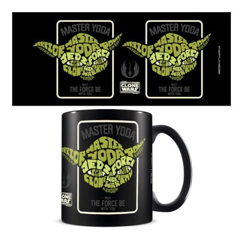 Κούπα Star Wars Clone Wars Yoda Calligram Mug 320ml Κεραμική MGB27508