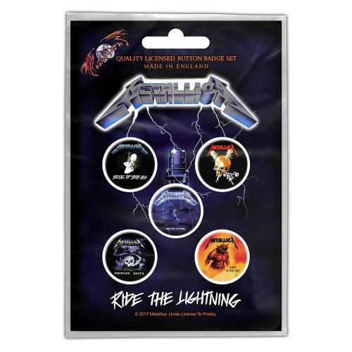 Σετ Κονκάρδες Metallica Button Badge Pack 5τεμ. BB043