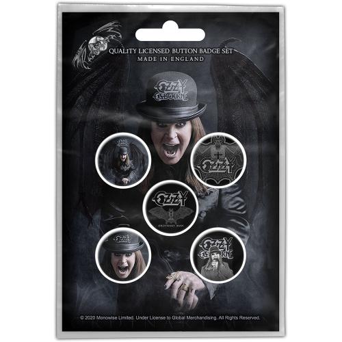 Σετ Κονκάρδες Ozzy Osbourne Ordinary Man Button Badge Pack 5 τεμ. BB074