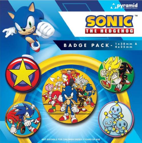 Σετ Κονκάρδες Sonic The Hedgehog Badge Pack 5 τεμ. BP80804