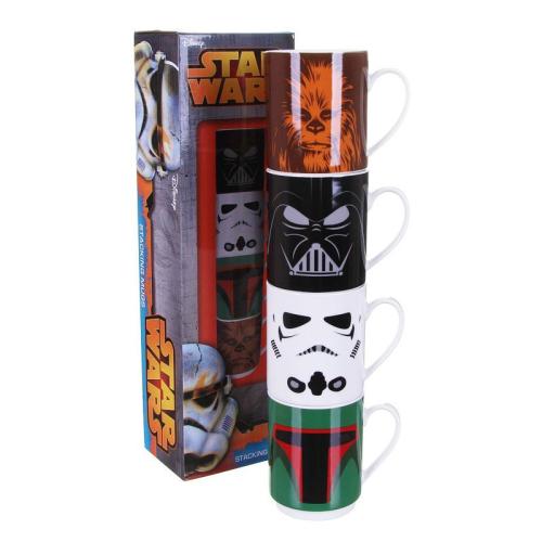 Σετ Κούπες Star Wars Stacking Mugs Set Of 4 320ml Κεραμικές STMGSW01