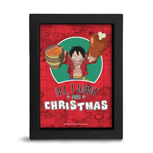 Κορνίζα One Piece All I Want For Christmas Kraft Frame 15x20 Black Χαρτόνι TGGKRA112