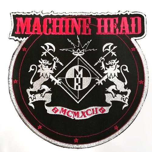 Μεγάλο Ραφτό Machine Head Woven Iron On Embroidered Back Patch MCHBP23